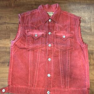 True religion denim vest